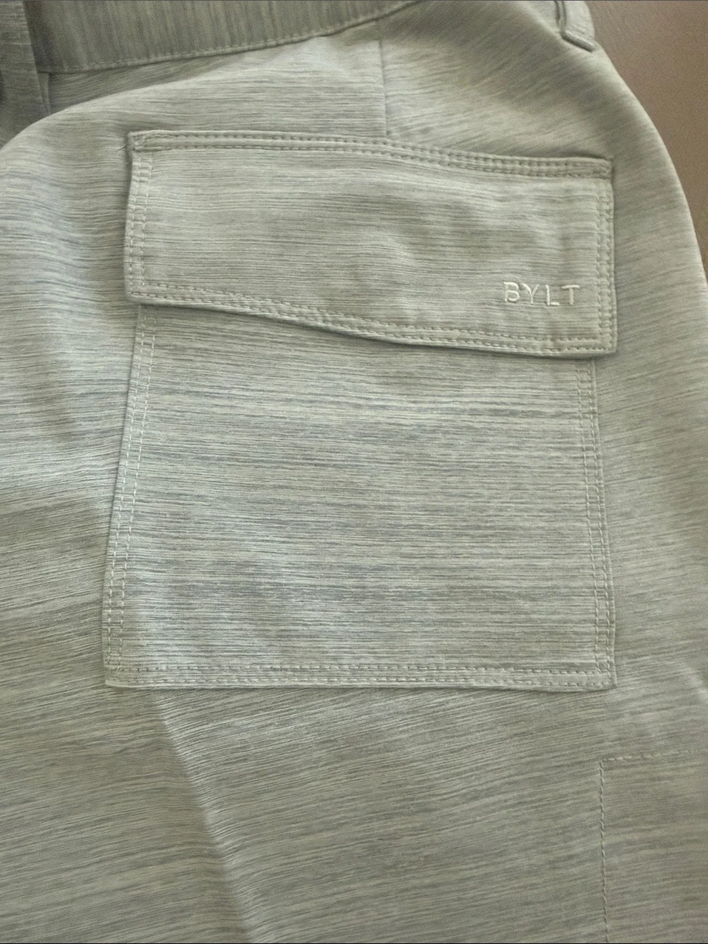 BYLT Basics Light Gray Flat Front Men's Shorts size 36